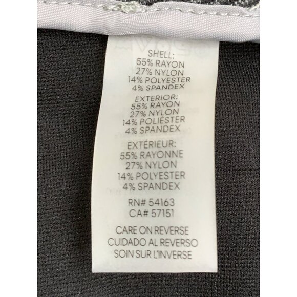 Calvin Klein Womens Charcoal Gray Dress Pants Size 22W Knit Crop Tweed NWT 8052 - Picture 4 of 10